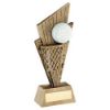 Picture of Brz|gold|white Netball And Net On Pointed Backdrop With Plate - 6in