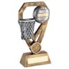 Picture of Brz|pew|gold Netball With Net On Diamond With Plate (1in Centre) - 6in