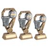 Picture of Brz|pew|gold Netball With Net On Diamond With Plate (1in Centre) - 6in