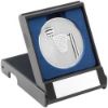 Picture of Black Plastic Box With Netball Insert Trophy Silver - 3.5in
