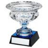 Picture of Clear Glass Bowl On Blue|black Base With Plate (Approx 7" Dia) - 8.25in