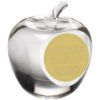 Picture of Clear Glass Apple Paperweight With Plate -   3.5in