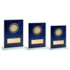 Picture of Jade Glass With Blue Marble Backing And Gold|blk Trim (2in Cen) - 7.25in