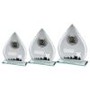 Picture of Jade|blk|silv Glass Teardrop Plaque With Silv|blk Trim Trophy (1in Cen) - 6.5in