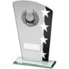 Picture of Jade|blk|silv Glass Plaque With Silv|blk Trim Trophy (1in Centre) - 8in