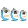 Picture of Jade|blue Glass With Gold Trim Trophy (1in Centre) - 5.5in