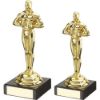 Picture of Xxx Gold Plastic And Marble Achievement Assembled Trophy - 7.75in