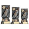 Picture of Gunmetal Grey|gold Filled Plastic Football Boot On Net & Plate (1in Cen) - 6.5"