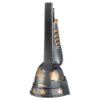 Picture of Gunmetal Grey|gold Filled Plastic Football Boot On Net & Plate (1in Cen) - 6.5"
