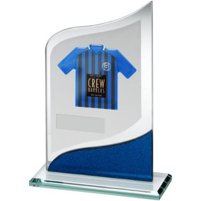 Picture of Jade~blue~silver Glass Plaque And Plate