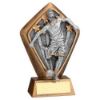 Picture of Brz|gold Diamond Holder With Male Football Disc And Plate - 5.25in