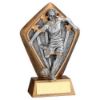 Picture of Brz|gold Diamond Holder With Female Football Disc And Plate - 5.25in