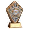 Picture of Brz|gold Diamond Holder With Most Improved Player Disc And Plate - 5.25in