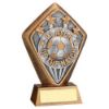 Picture of Brz|gold Diamond Holder With Player Of The Match Disc And Plate - 5.25in