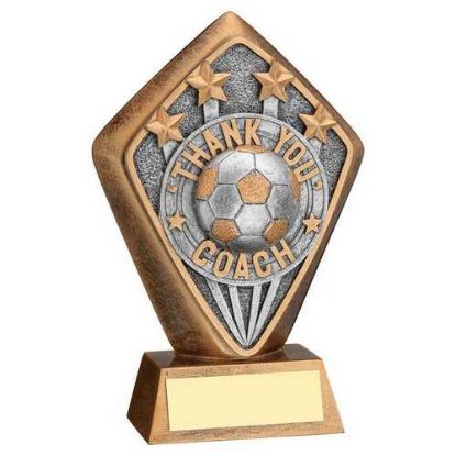 Picture of Brz~gold Diamond Holder With Thank You Coach Disc And Plate