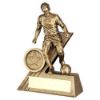 Picture of Brz|gold Male Football Mini Figure With Plate (1in Centre) - 4in