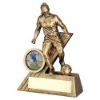 Picture of Brz|gold Female Football Mini Figure With Plate (1in Centre) - 4in
