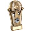 Picture of Brz|gold Football Crown Flatback With Plate (1in Centre) - 5.75in