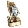 Picture of Brz|pew|gold Male Football Figure On Swoosh Backdrop With Plate(1in Cen) - 10"