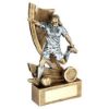 Picture of Brz|pew|gold Female Football Figure On Swoosh Back With Plate (1in Cen) - 8.75"