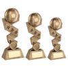 Picture of Brz|gold Football On Zig Zag Star Ribbon With Plate (1in Centre) - 6in