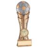 Picture of Brz|pew|gold Football On Fluted Flatback With Plate (1in Centre) - 5in