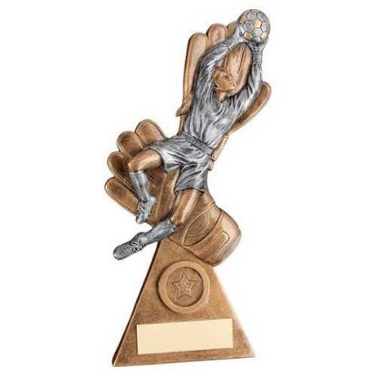 Picture of Brz~pew~gold Female Goalkeeper On Gloves With Plate (1in Centre)