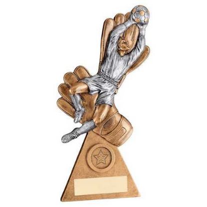 Picture of Brz~pew~gold Male Goalkeeper On Gloves With Plate (1in Centre)