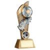 Picture of Brz|pew|gold Football And Boot On Mesh Backdrop With Plate (1in Cen) - 6in