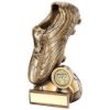 Picture of Brz|gold Football Boot On Half Ball Base With Plate (1in Centre) - 6.5in