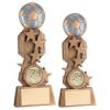Picture of Brz|pew|gold Football On Stars Flatback With Plate (1in Centre) - 6in
