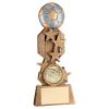 Picture of Brz|pew|gold Football On Stars Flatback With Plate (1in Centre) - 6in