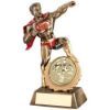Picture of Brz|gold|red Resin Hero Award With Male Football Insert And Plate - 7.25in