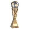 Picture of Brz|pew|gold Football On Leaf Column With Plate (1in Cen) Most Improved - 12"