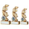 Picture of Gold|silver Football And Boot On Multi Star Curve With Plate (1in Centre) - 4in