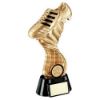 Picture of Gold|black Football Boot On Twisted Net With Plate (1in Centre) - 10in