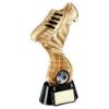 Picture of Gold|black Football Boot On Twisted Net With Plate (1in Centre) - 10in