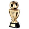 Picture of Gold|black Football On Cup With Plate (1in Centre) Managers Player - 10in