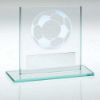 Picture of Jade Glass With Silver Football And Plate (1in Centre) - 3.25in