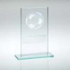 Picture of Jade Glass With Silver Football And Plate (1in Centre) - 5.5in