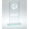 Picture of Jade Glass With Silver Football And Plate (1in Centre) - 7.25in