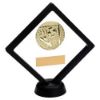 Picture of Black|clear Plastic Box With Football Insert Trophy Gold - 6in