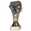 Picture of Pewter|gold Plastic Wembley Figure On Cream Marble Trophy (1in Cen) - 6.75in