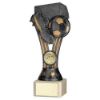 Picture of Pewter|gold Plastic Wembley Figure On Cream Marble Trophy (1in Cen) - 7.25in