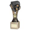 Picture of Pewter|gold Plastic Wembley Figure On Cream Marble Trophy (1in Cen) - 8in