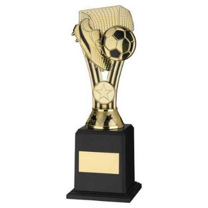 Picture of Gold|black Plastic Wembley Figure On Filled Base (1in Cen) - 9.5in