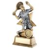 Picture of Brz|gold|pew Male Tennis Figure With Star Backing With Plate (1in Centre) - 9in