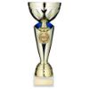 Picture of Gold|blue Trophy Cup With Plate (2in Centre) - 13.5in