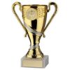 Picture of Gold|matt Silver Plastic Trophy Cup With Plate (1in Centre) - 6.25in