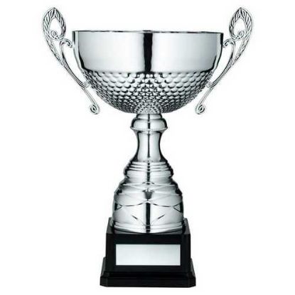 Picture of Silver Half Bowl With Handles Assembled Trophy And Plate
